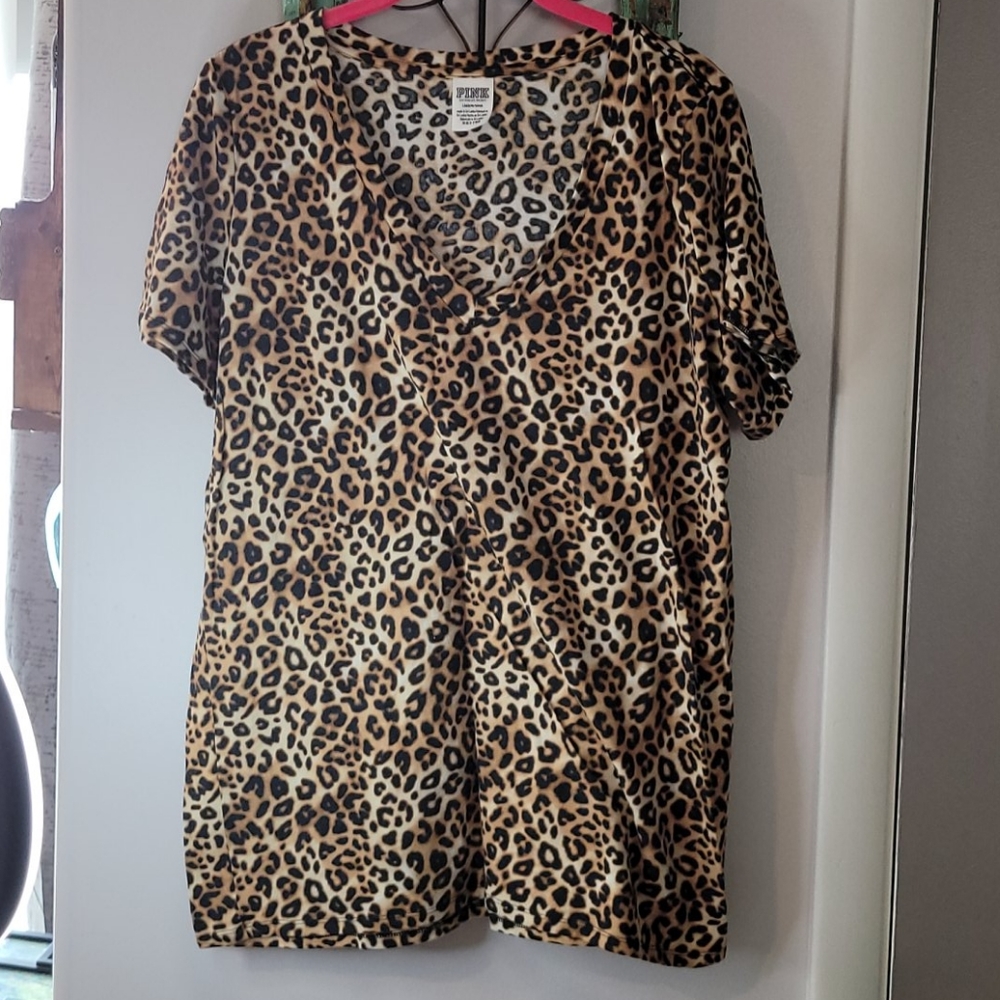 PINK- Cheetah tee